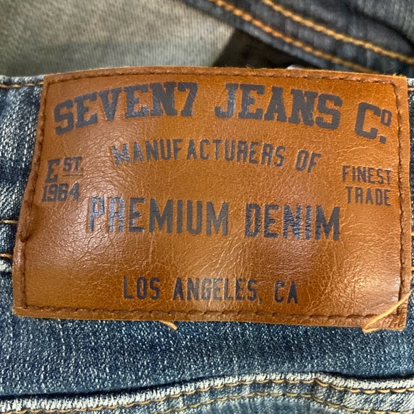 Men’s Seven 7 Straight Fit Jeans 38x32 - Picture 5 of 8